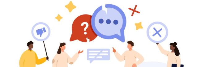 People disagreeing Political polarization