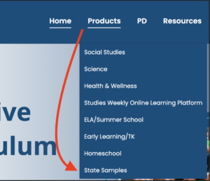 Finding State Samples at studiesweekly.com