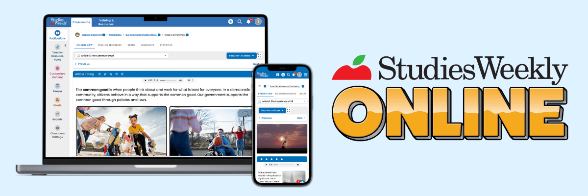 Studies Weekly Online Features