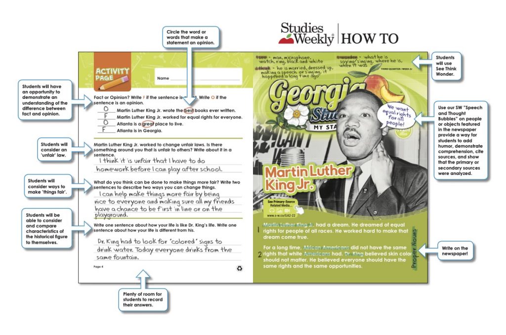 Studies Weekly Activity Page