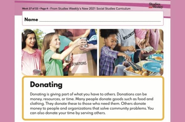 Donating Activity Studies Weekly