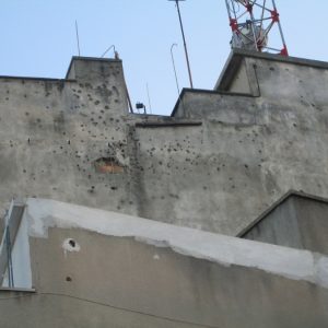 Bullets on Building from Turkish Invasion of Cyprus Bullets on Building from Turkish Invasion of Cyprus