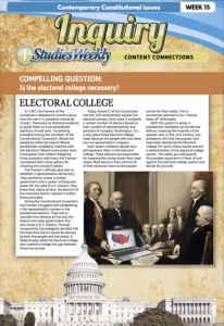 Compelling Question in Studies Weekly Social Studies Issue for Inquiry-Based Learning