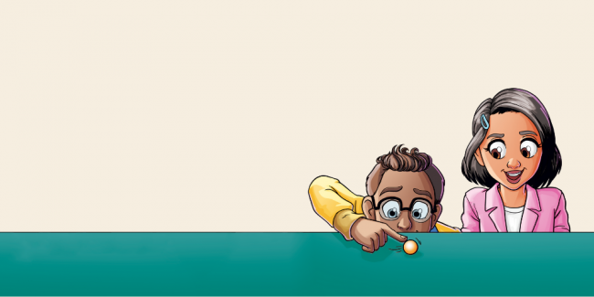 Science Studies Weekly Blog Header Studies Weekly's Steven and Natalia examine a marble.