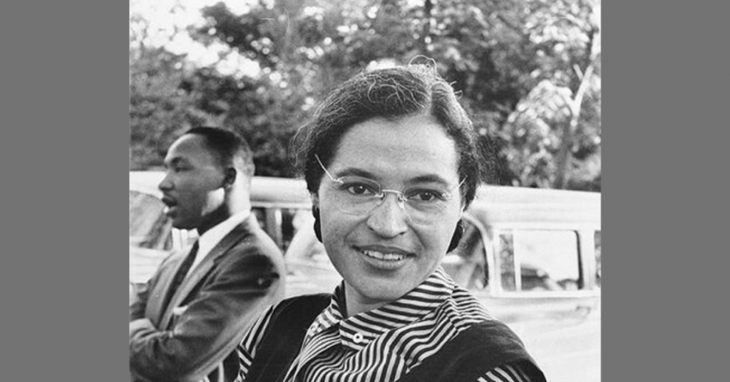 Rosa Parks with Martin Luther King Jr.