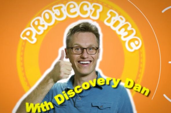 Science-Project-Time-Oct-2025 Discovery Dan and project time with a thumbs up