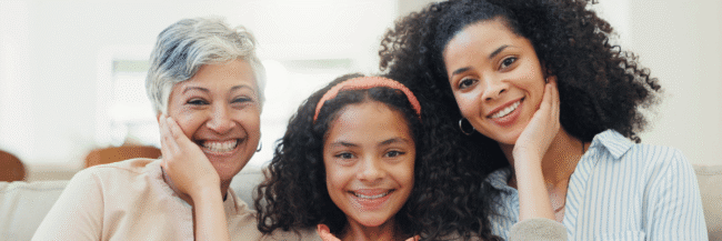 Four women of different nationalities