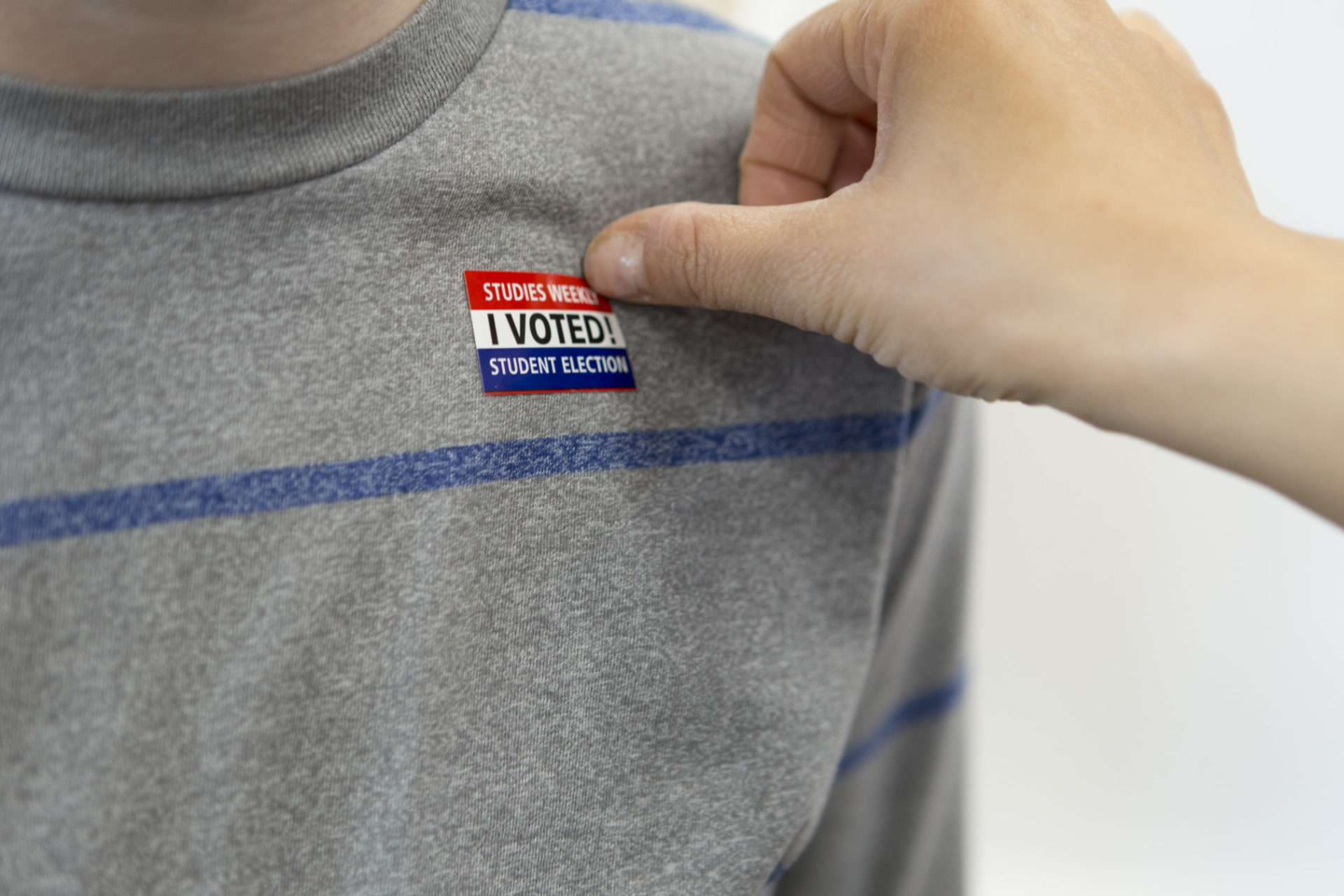 Studies weekly I voted sticker Studies weekly I voted sticker