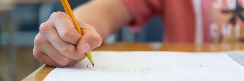 Studies Weekly Social Studies ELA Student writing in Studies Weekly Curriculum and ELA