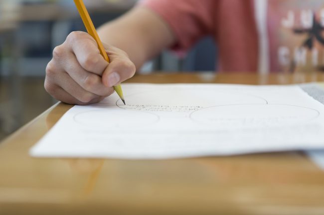 Studies Weekly Social Studies ELA Student writing in Studies Weekly Curriculum and ELA