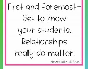 Elementary at Heart quote for teacher tips