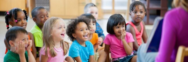 Inclusive Classroom with multi-cultural students