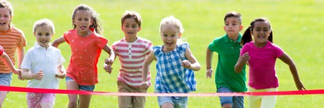 Students running as part of S.M.A.R.T. goals.