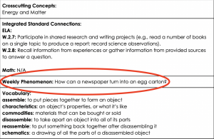 Studies Weekly science teacher edition weekly phenomenon