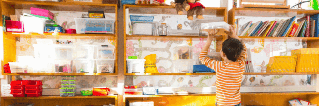 Set up a classroom so students can find supplies easily