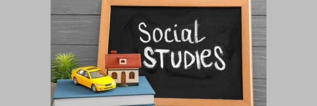 Social-Studies-Chalkboard-November-2025 Social Studies written on the blackboard