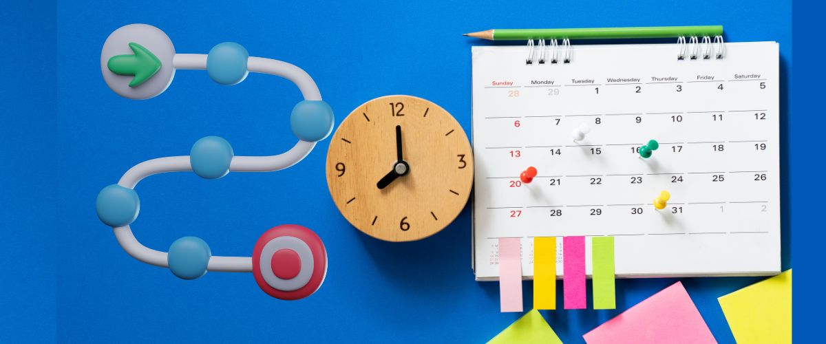 Blog Header Lesson Planning Lesson planning strategies - Clock, Calendar, Target