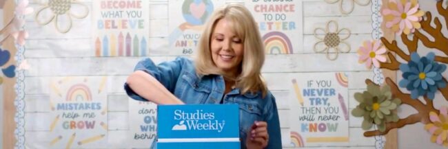 Debbie-Unboxing Teacher unboxing her Studies Weekly order