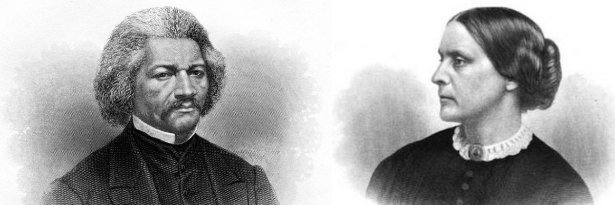 Susan B. Anthony and Frederick Douglass