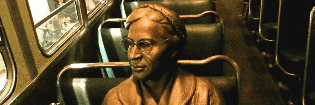 Rosa Parks monument at the Human Rights Museum in Memphis