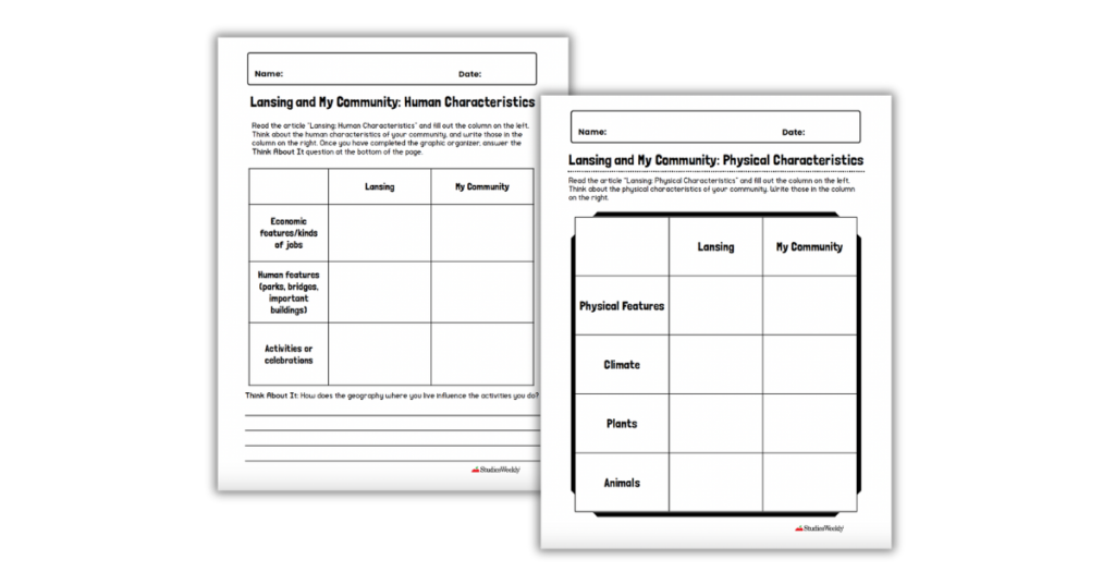 Michigan Social Studies Printables