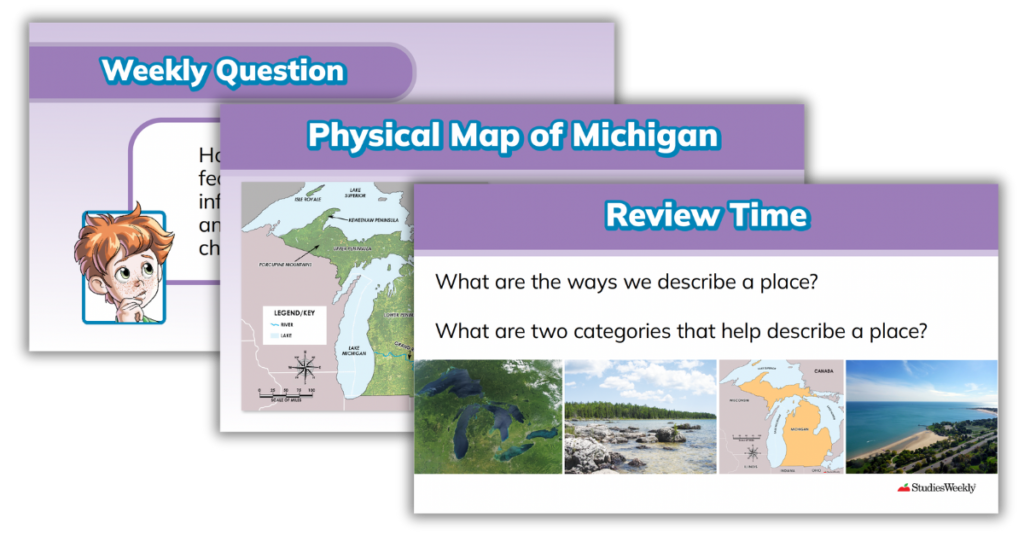 Walkthrough slides for Michigan attributes