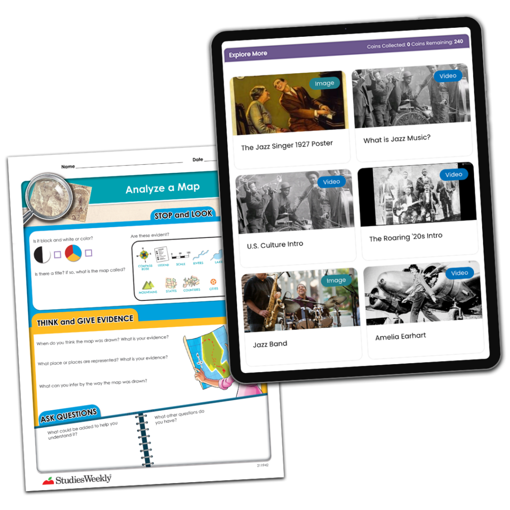 Studies Weekly Online Resources, Primary Source Analysis Tools