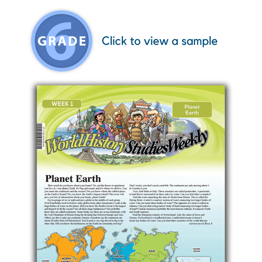 World History Studies Weekly 6th Grade