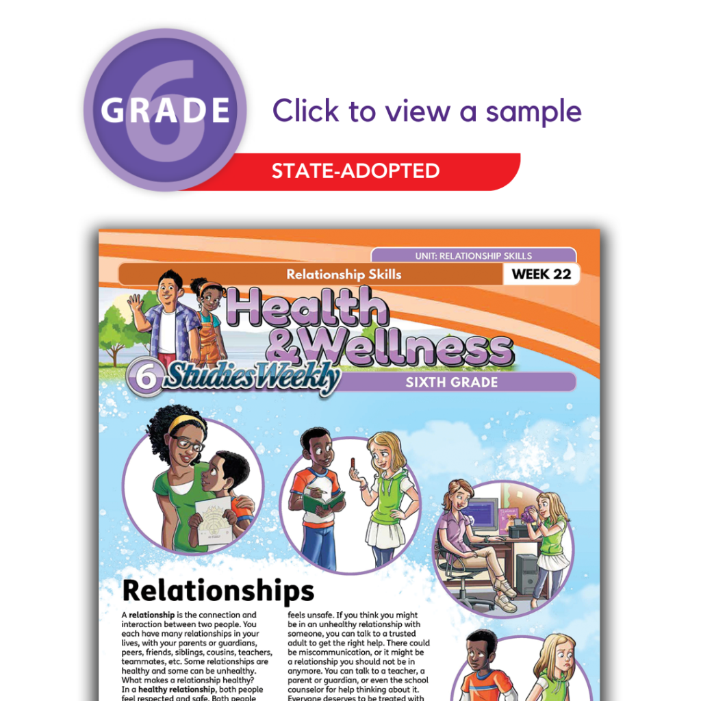 NV Health and Wellness Grade 6