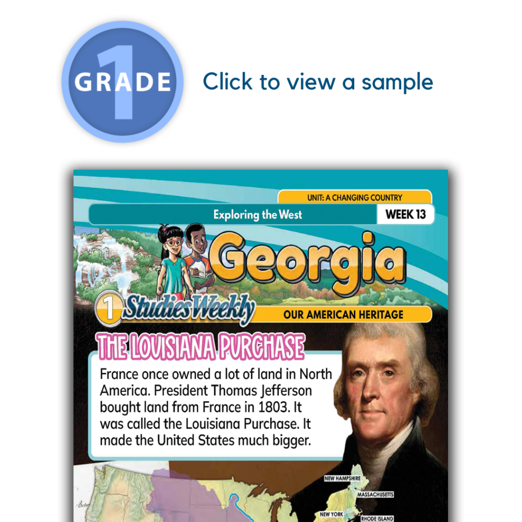 Georgia Social Studies 1st Grade