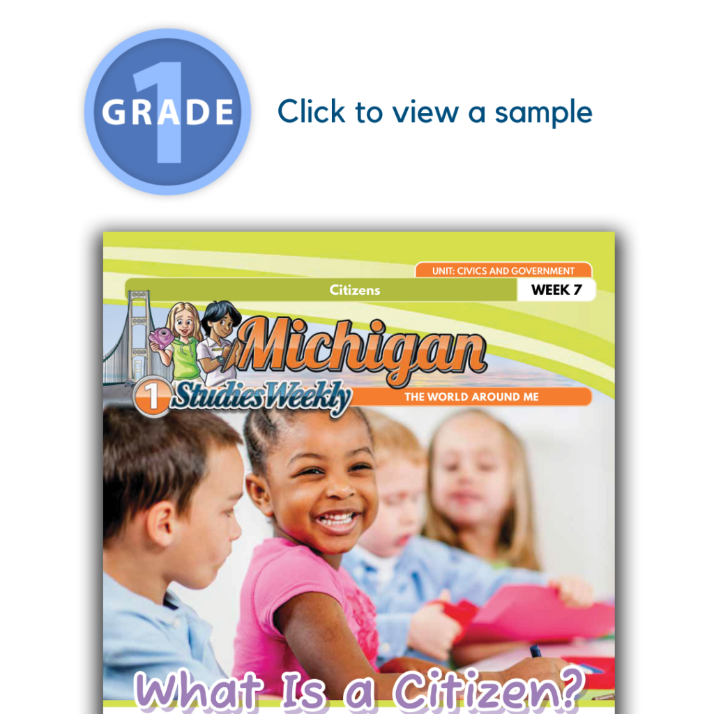 Michigan Social Studies 1st Grade