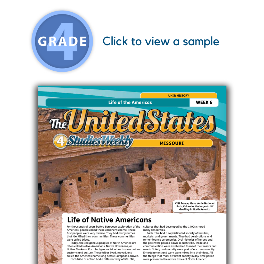 Missouri Studies Weekly Grade 4