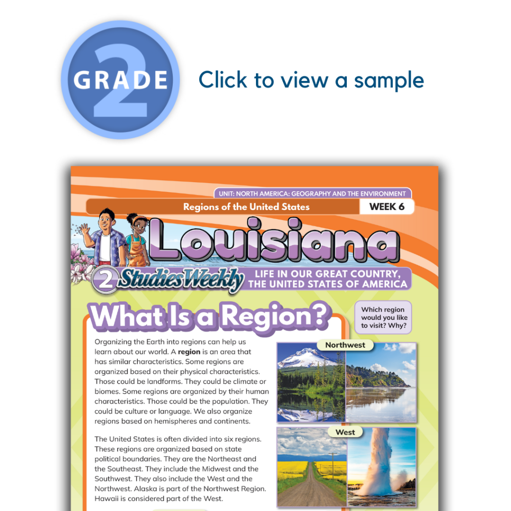 Louisiana Social Studies Grade 2