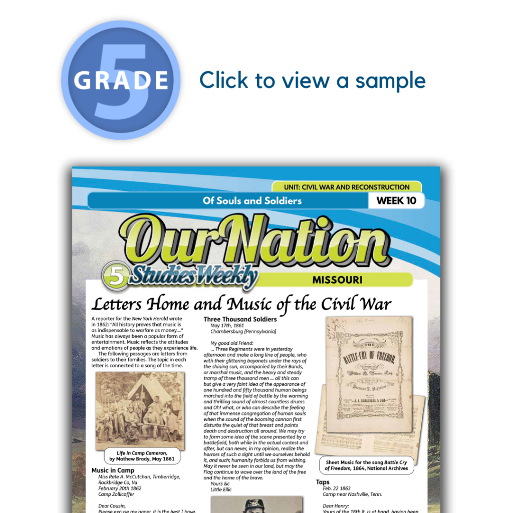 Missouri Studies Weekly Grade 5