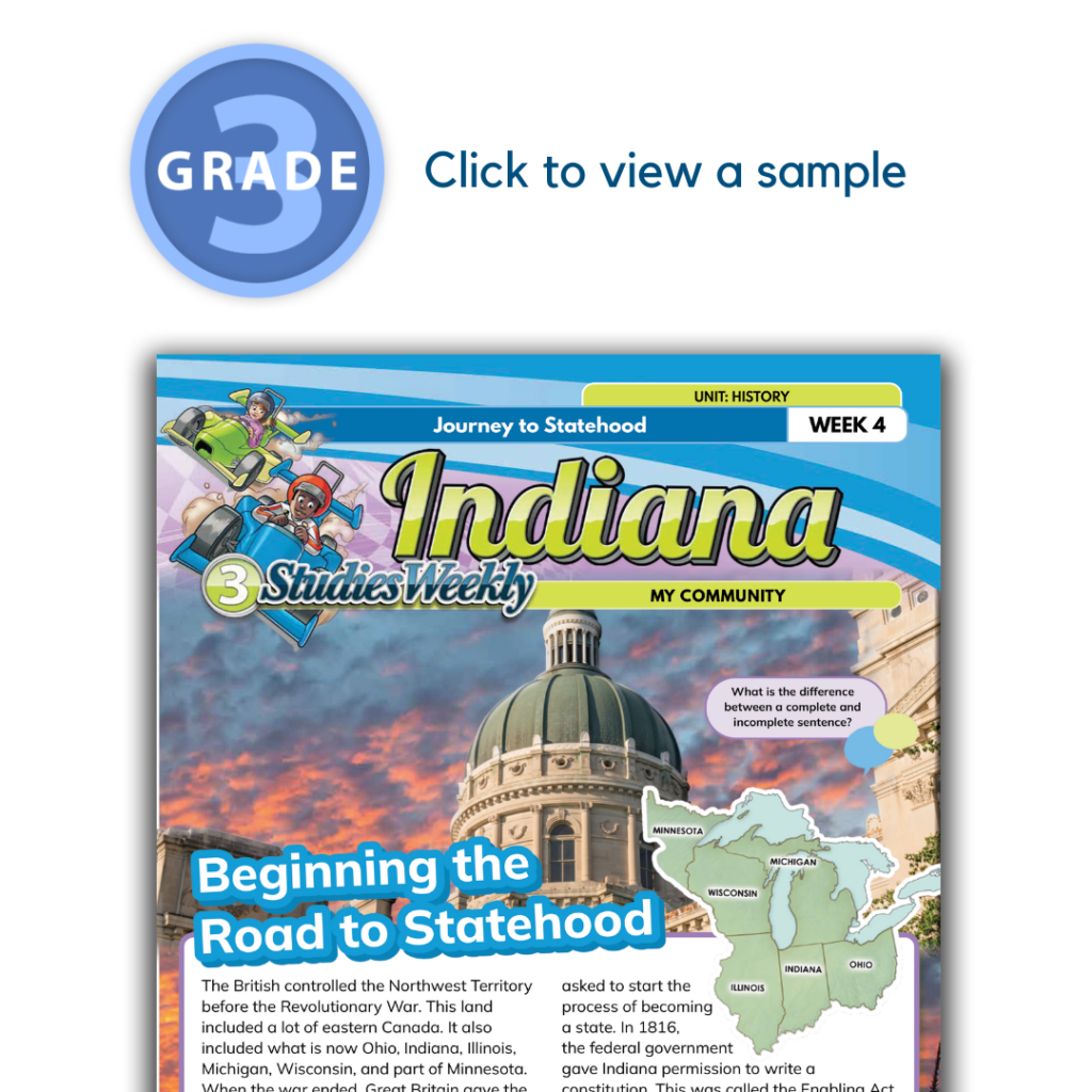 Indiana SS Grade 3