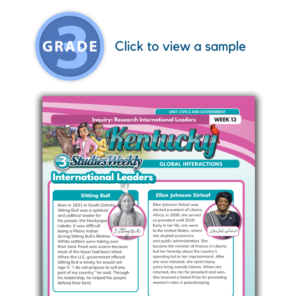 Kentucky Social Studies Grade 3