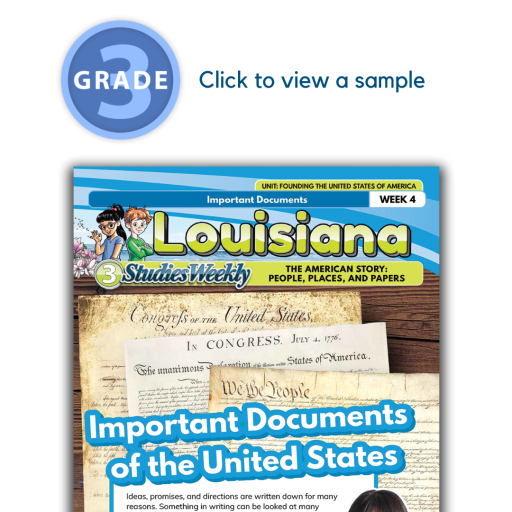 Louisiana Social Studies Grade 3