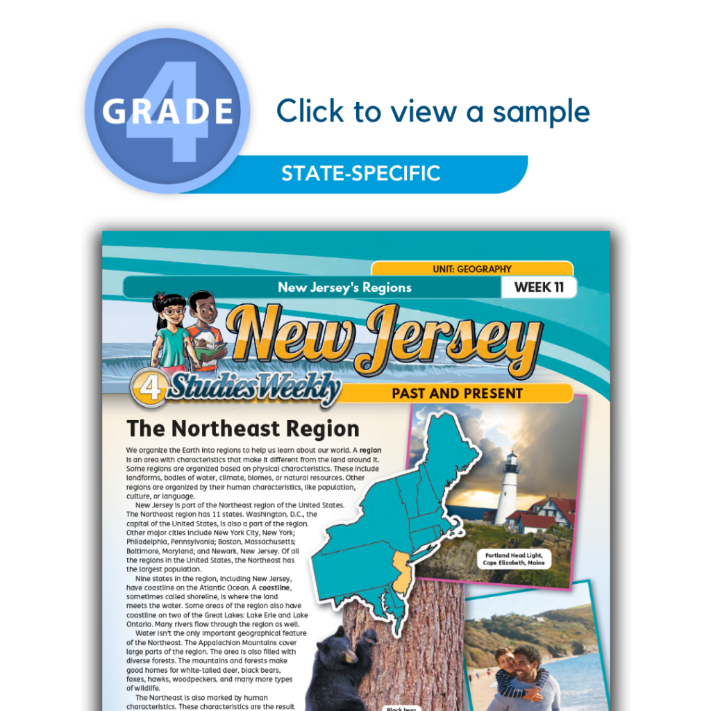 New Jersey 4th Grade Social Studies
