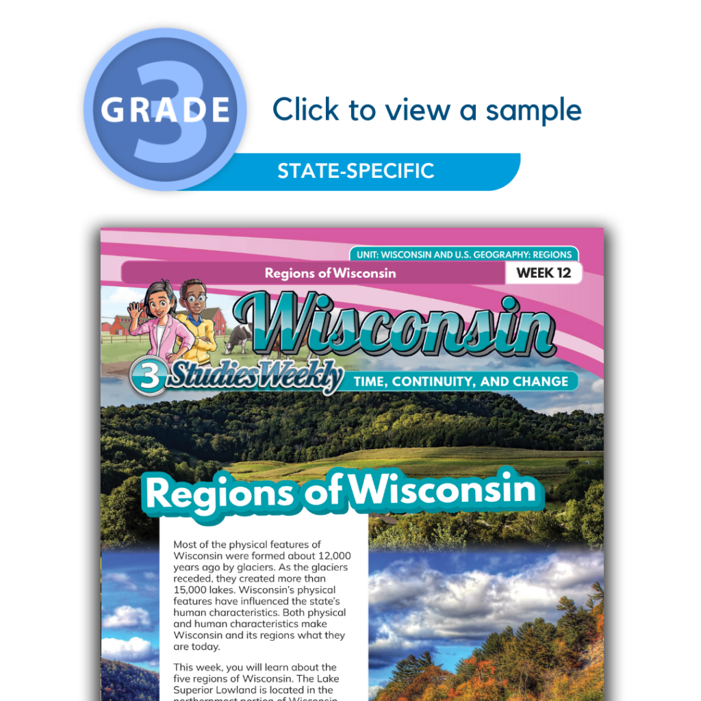 Wisconsin Social Studies 3rd Grade