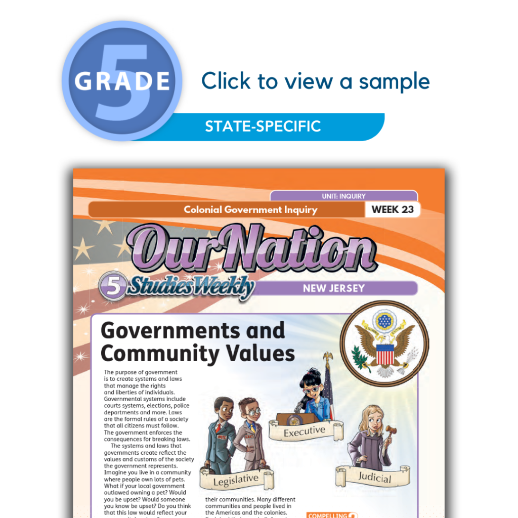 New Jersey 5th Grade Social Studies