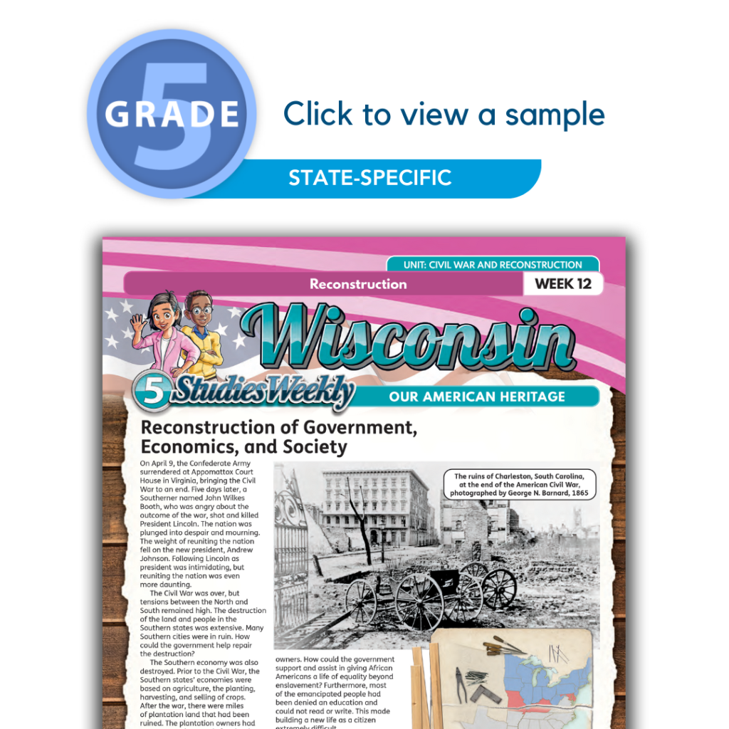 Wisconsin Social Studies 5th Grade