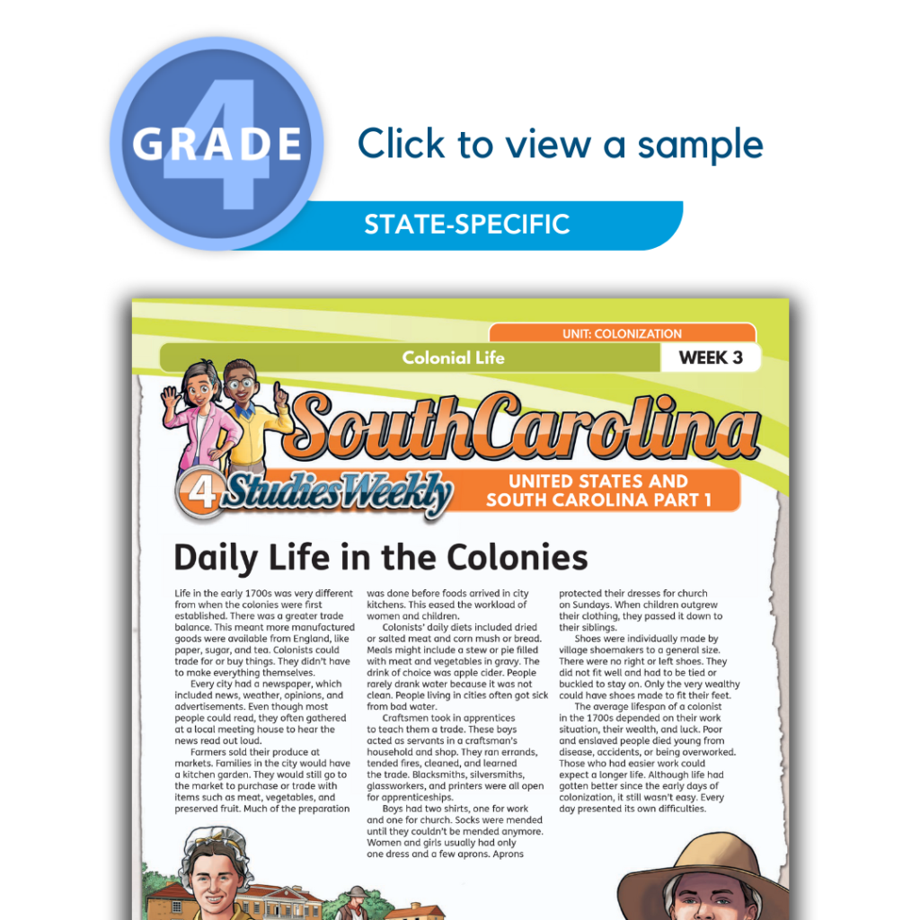 South Carolina Social Studies 4th Grade