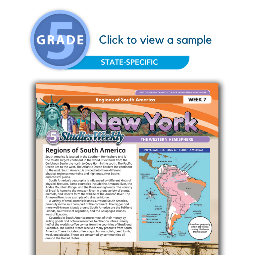 NY 5th Grade Social Studies