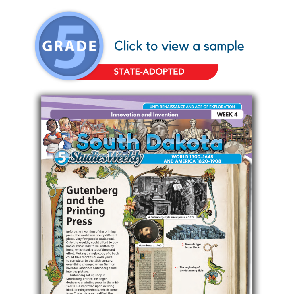 South Dakota Social Studies 5th Grade