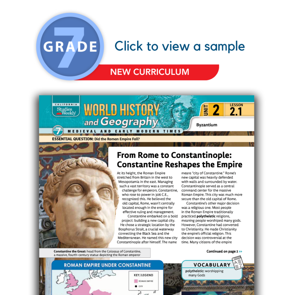 California Social Studies 7th Grade