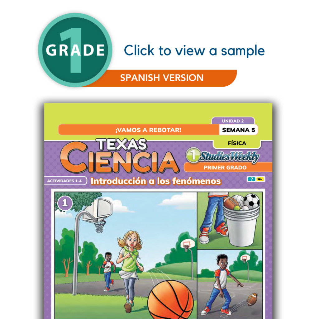 Texas Science Spanish 1st Grade