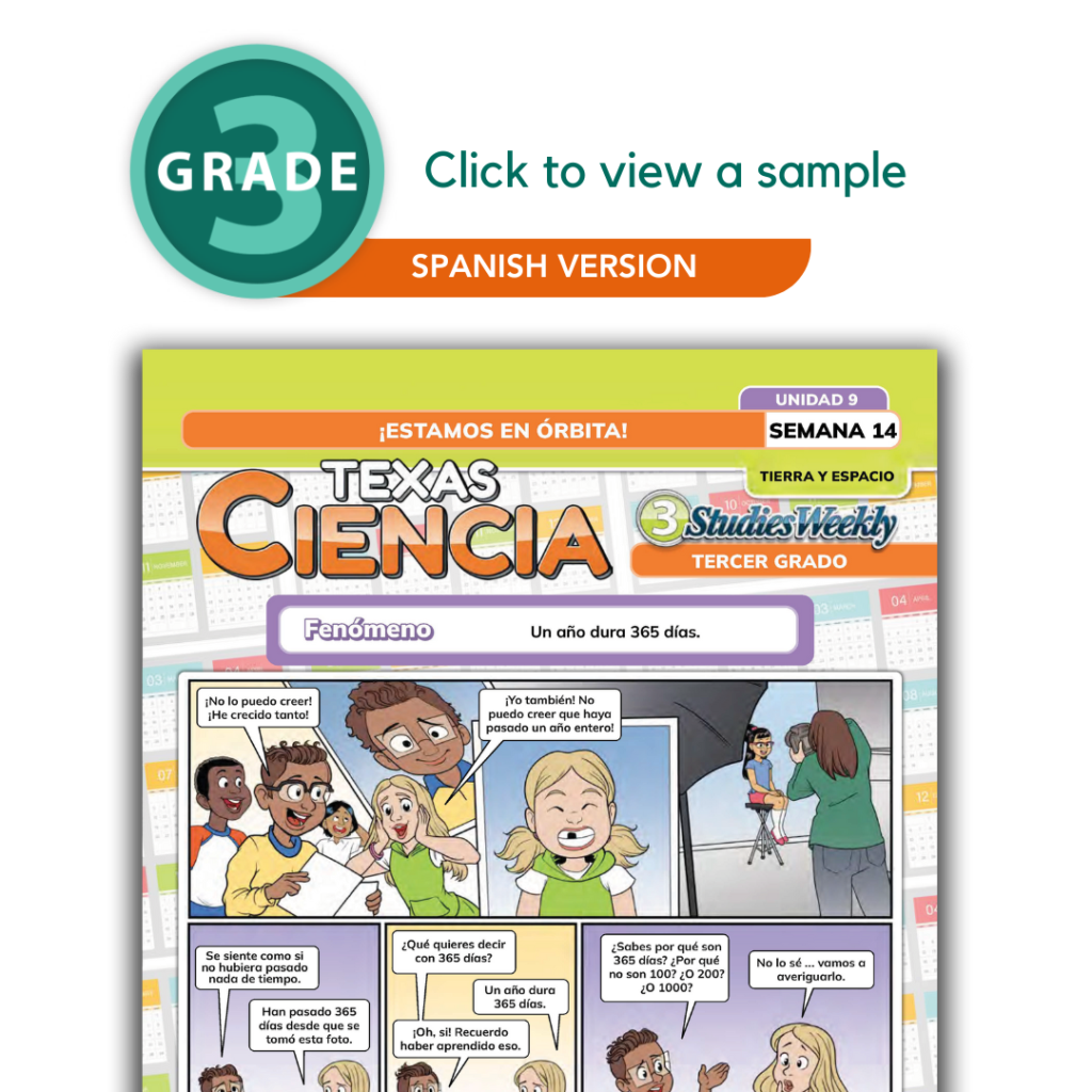 Texas Science Spanish 3rd Grade