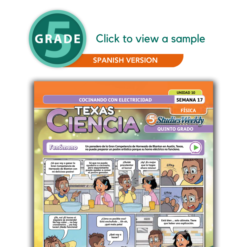 Texas Science Spanish 5th Grade
