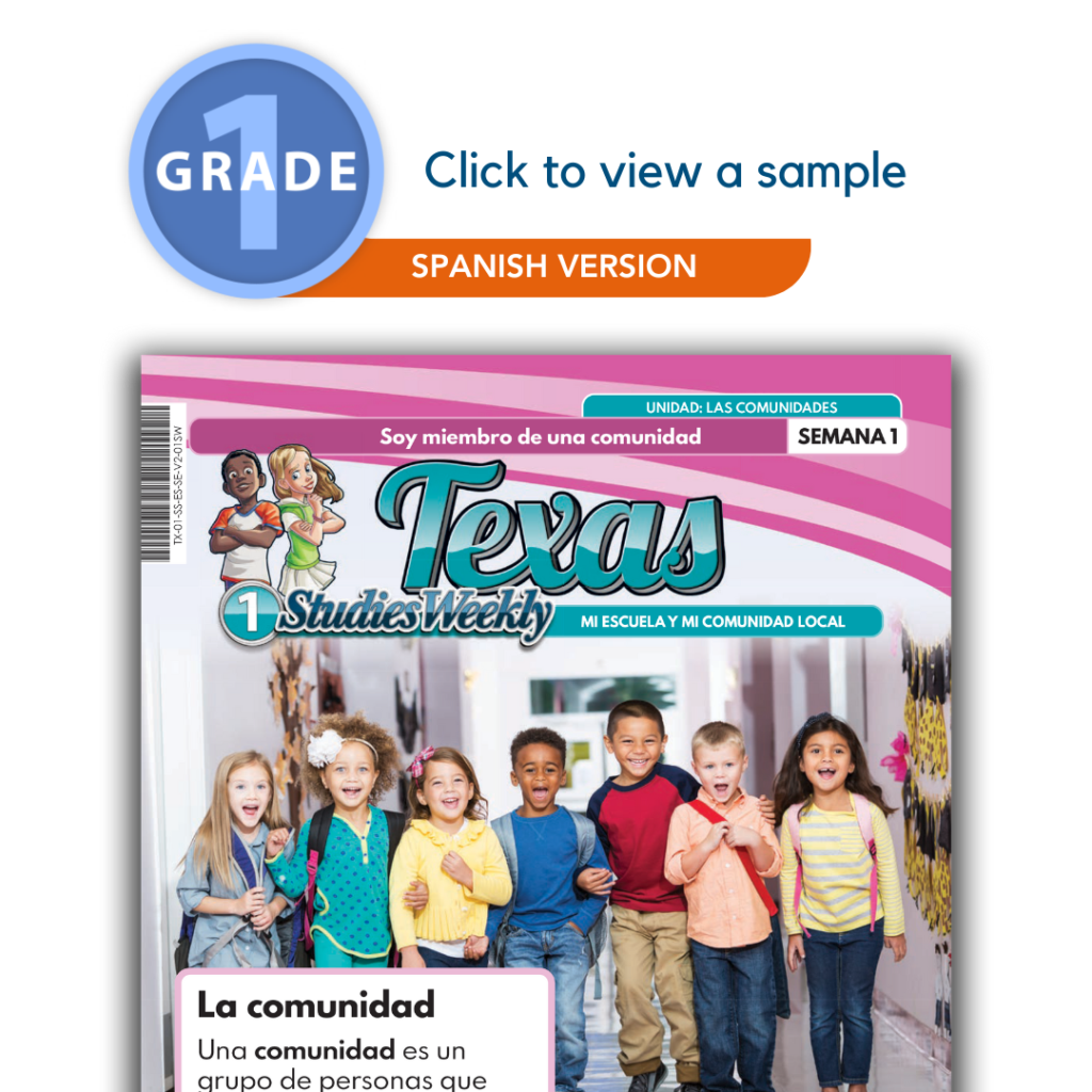 Texas Spanish Social Studies 1st Grade