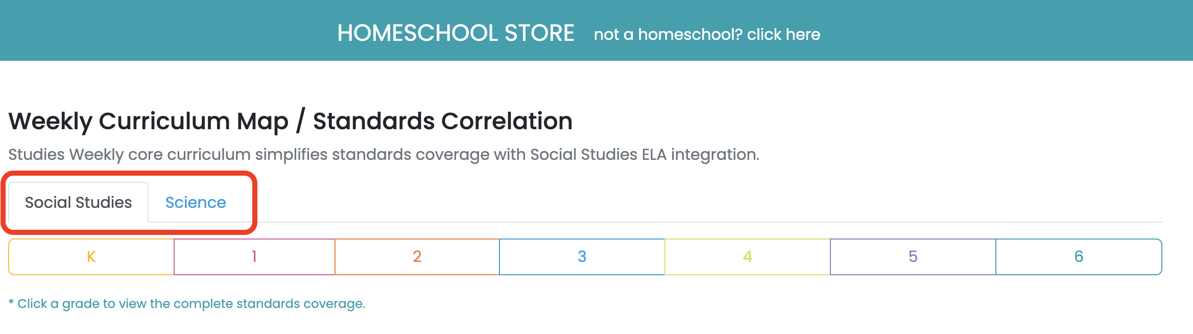 Choose your subject Ordering from Homeschool